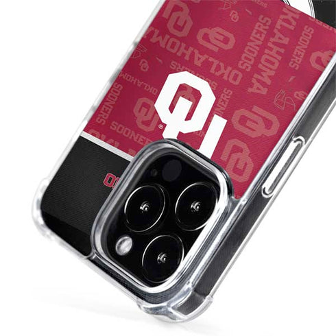 University of Oklahoma Split Jersey iPhone 15 Pro MagSafe Case